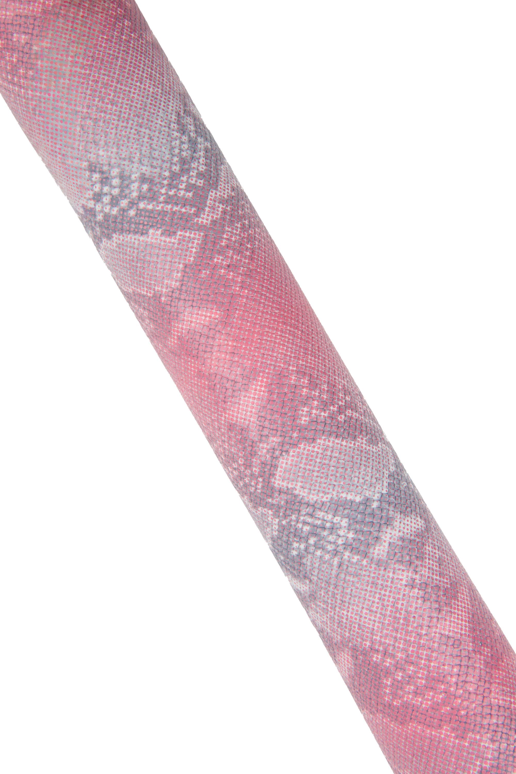 Pink grey PYTHON printed leather hide, SNAKE textured cowhide, reptile pattern on soft calfskin B18903-ST La Gararara