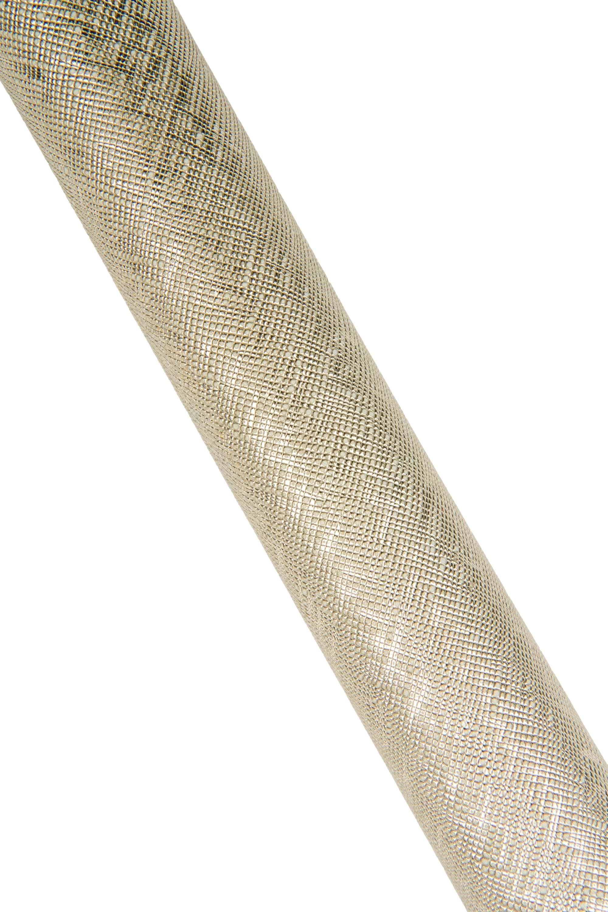 Light gold SAFFIANO printed goatskin, platinum METALLIC leather skin, bright soft hide for diy projects B18767-MT(st) La Garzarara