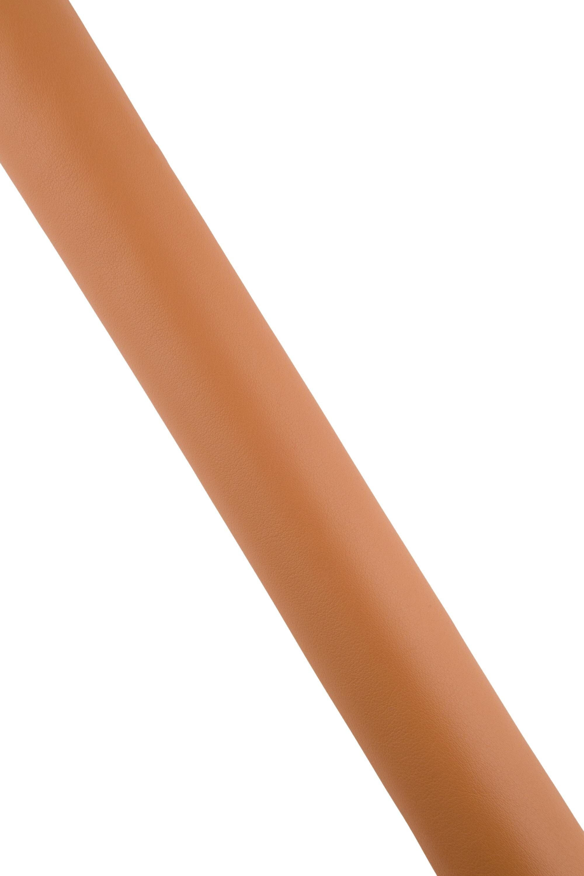 Tan SMOOTH cowhide, brown SOFT semi glossy leather hide, genuine calfskin for diy projects B18787-TU La Garzarara