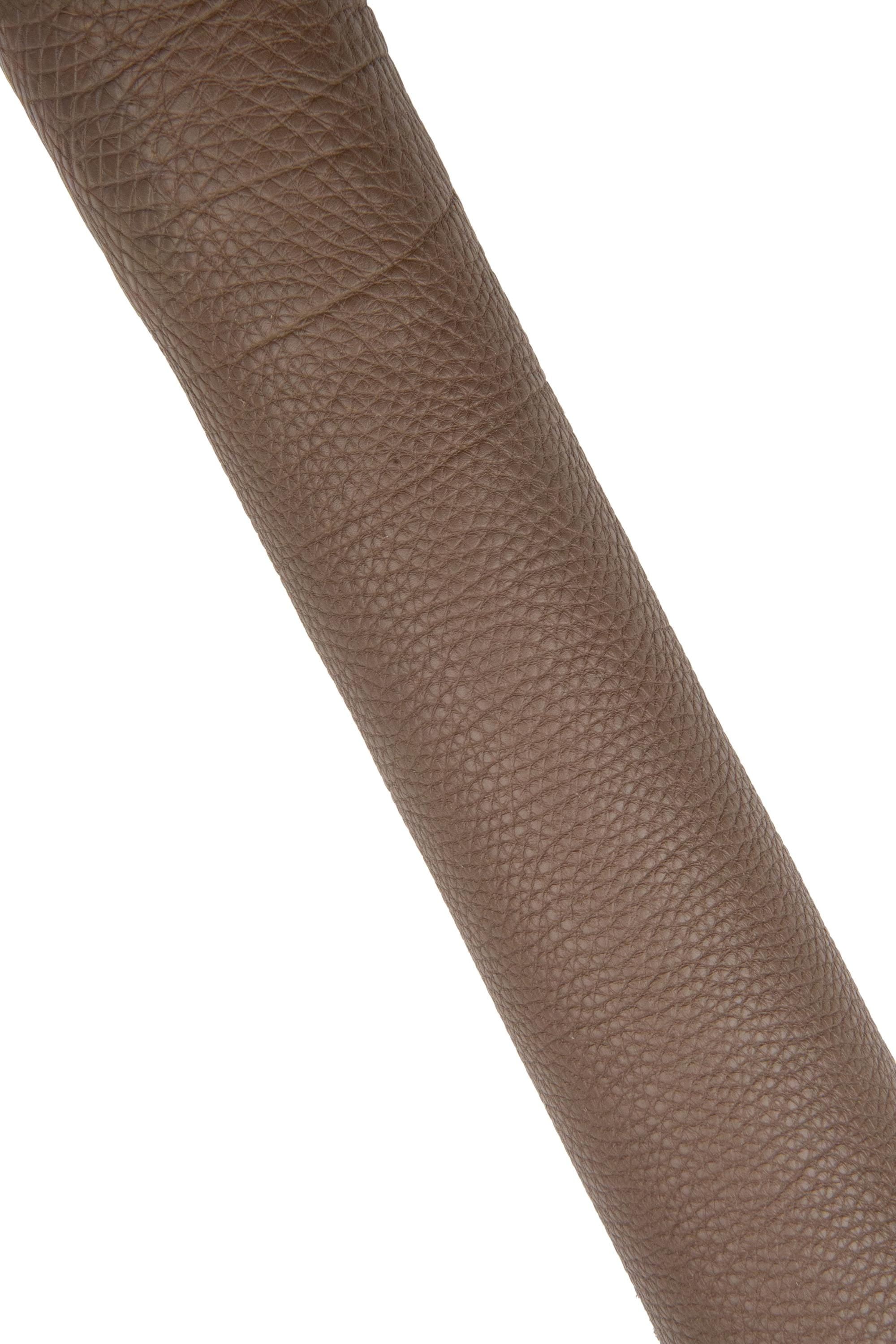 Taupe brown PEBBLE GRAIN printed cowhide, matt soft leather hide, thic calfskin - 1.9 - 2.0 mm B18764-TU La Garzarara