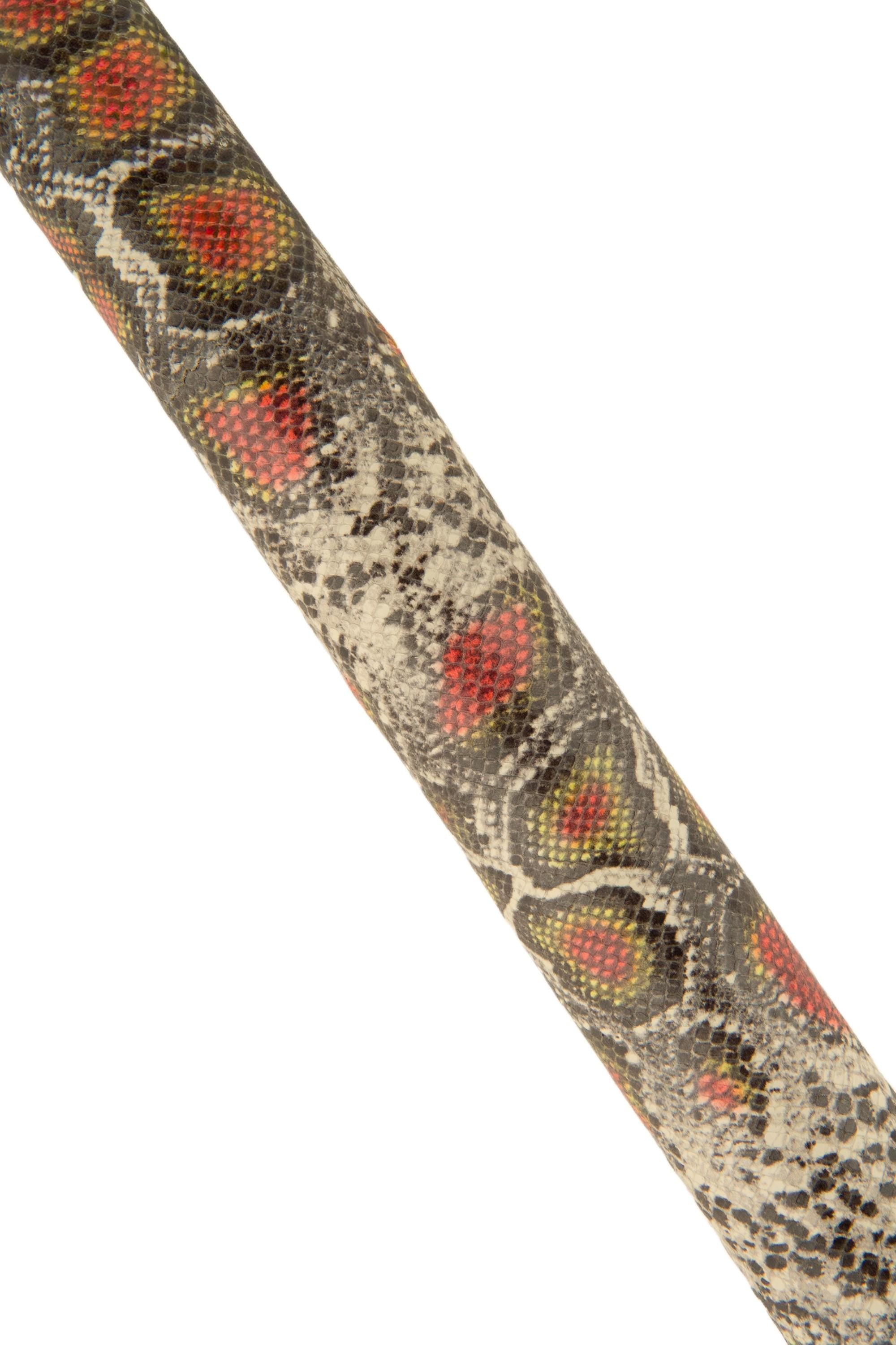 Italian Fashion Python Leather skin, Graphic Multicolor Snake Print | Genuine Designer colorful snakeskin Leather HideB18906-ST La Garzarara