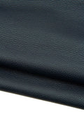 Pebbled dark blue leather SKIN hide, semi glossy navy calf cowhide with fine grain 1.3–1.5 mm for bags B18630-TU La Garzarara