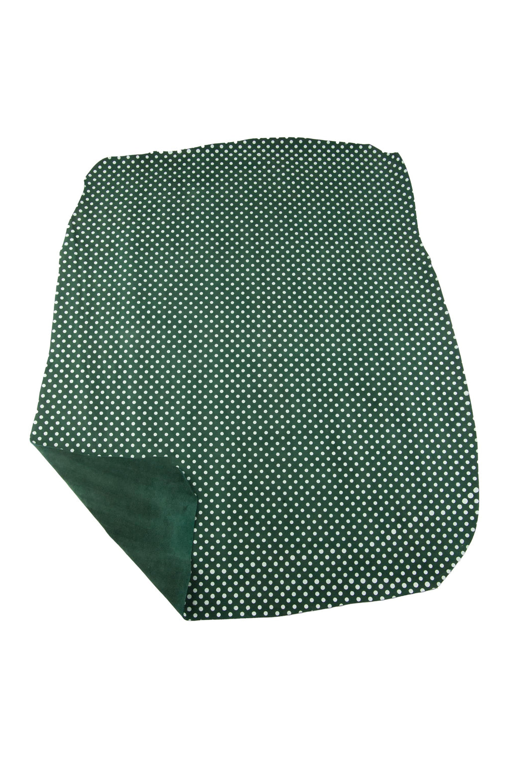 Green - white POLKA DOTS printed leather hide, textured suede cowhide, soft calfskin for hobbyists B18886-ST La Garzarara