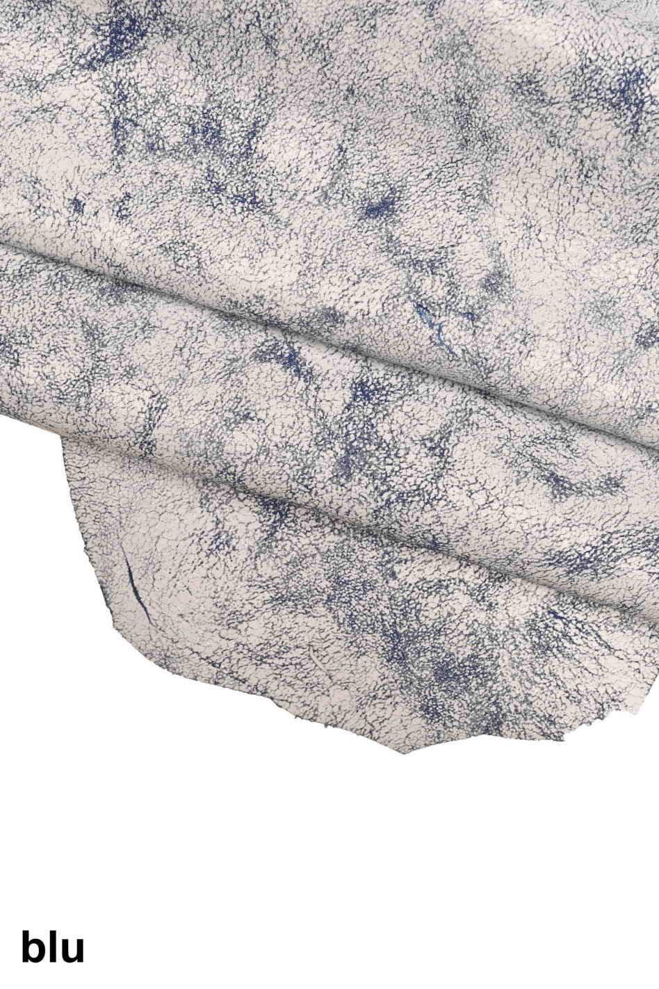 Pink, violet, blue, black metallic goatskins, CRACKLE distressed goat skins, crackled glitter leather hides B13958-ST La Garzarara