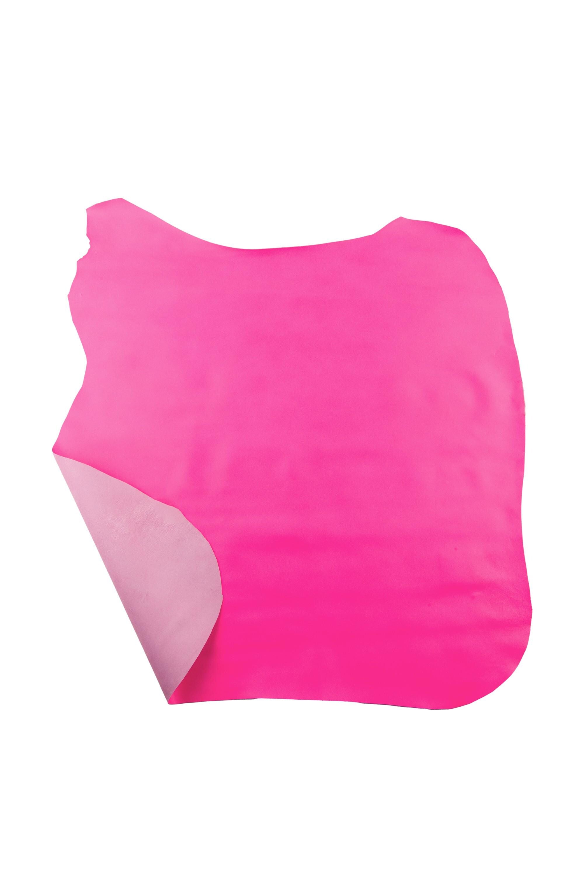 FUCHSIA glossy NAPPA skin, smooth fuxia sheepskin, deep pink silky lambskin for crafting and diy projects B18867-TU La Garzarara