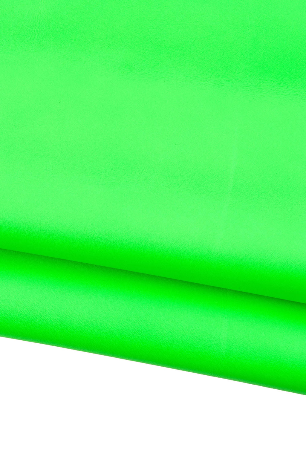 NEON GREEN tiny grain printed sheepskin, sporty soft leather skin, fluo green lambskin 1.0 - 1.1 mm for crafters B18868-TU La Garzarara