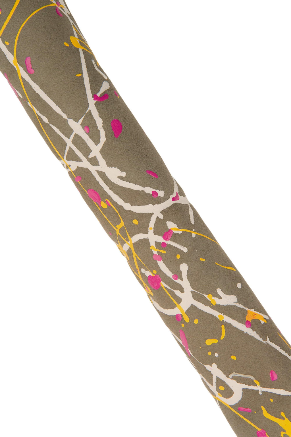MULTICOLOR hand PAINTED leather skin, splash printed suede goatskin, colorful soft hide for hobbyists B18968-DM La Garzarara