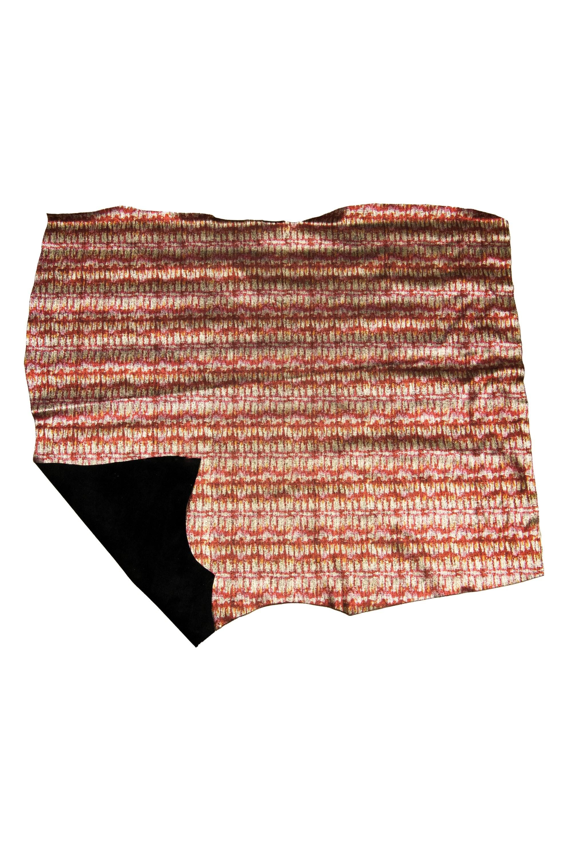 METALLIC PRINTED leather hide, soft bright calfskin, textured cowhide for hobbyists B18799-MT(st) La Garzarara