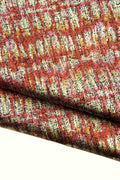 METALLIC PRINTED leather hide, soft bright calfskin, textured cowhide for hobbyists B18799-MT(st) La Garzarara