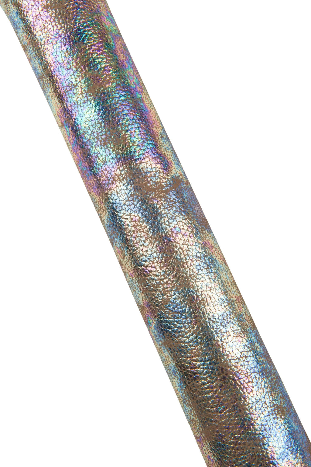 HOLOGRAPHIC pebble GRAIN printed cowhide, metallic printed leather hide, bright soft calfskin 1.0 - 1.2 mm B18928-MT(st) La Garzarara