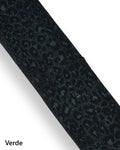 LEOPARD printed leather skins, green red purple goatskin with animal print, soft cheetah hide for hobbyists B18337-ST La Garzarara