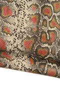 Italian Fashion Python Leather skin, Graphic Multicolor Snake Print | Genuine Designer colorful snakeskin Leather HideB18906-ST La Garzarara