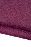 Purple CHARRO printed leather hide, floral embossed calfskin, soft cowhide for DIY creations B18963-ST La Garzarara