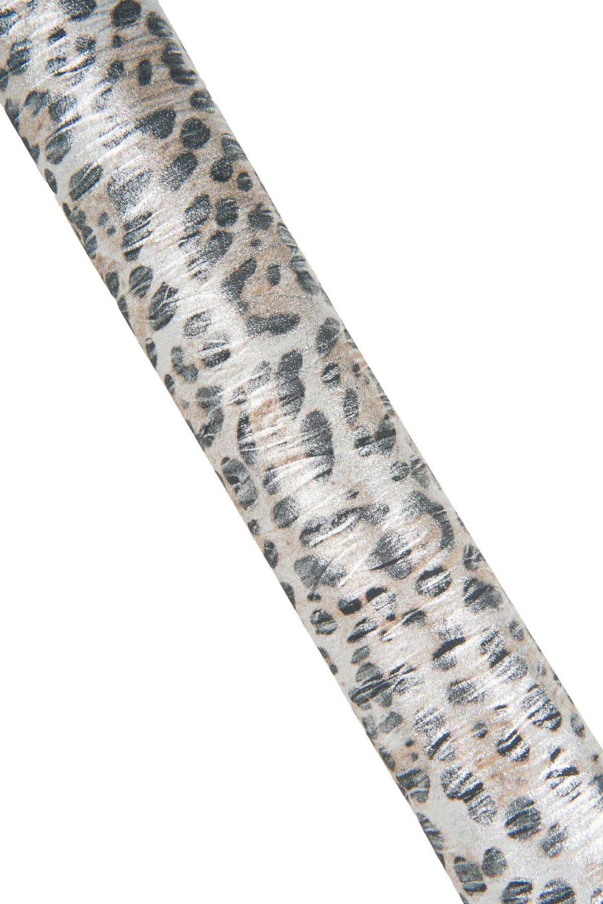 LEOPARD printed METALLIC leather skin, light gold bright cowhide - black cheetah texture, soft calfskin B18944-MT(st) La Garzarara