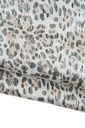 LEOPARD printed METALLIC leather skin, light gold bright cowhide - black cheetah texture, soft calfskin B18944-MT(st) La Garzarara