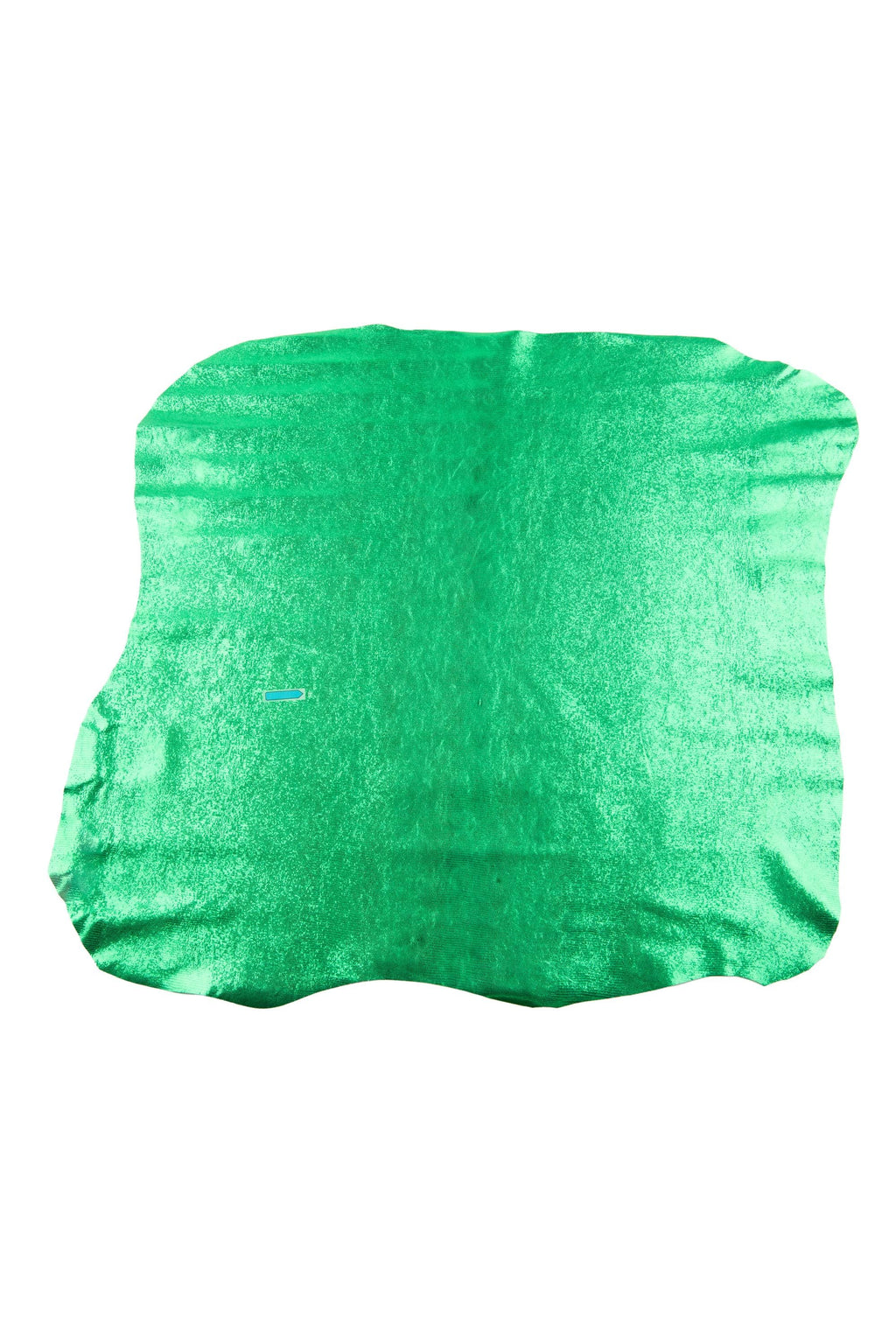 GREEN LIZARD printed sheepskin, animal textured metallic leather skin, glossy elegant lambskin hide for crafting B18857-ST La Garzarara