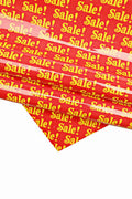 Unique leather hide with peculiar pattern, red yellow PATENT cowhide, original WORDS print on glossy calfskin B16311-ST La Garzarara