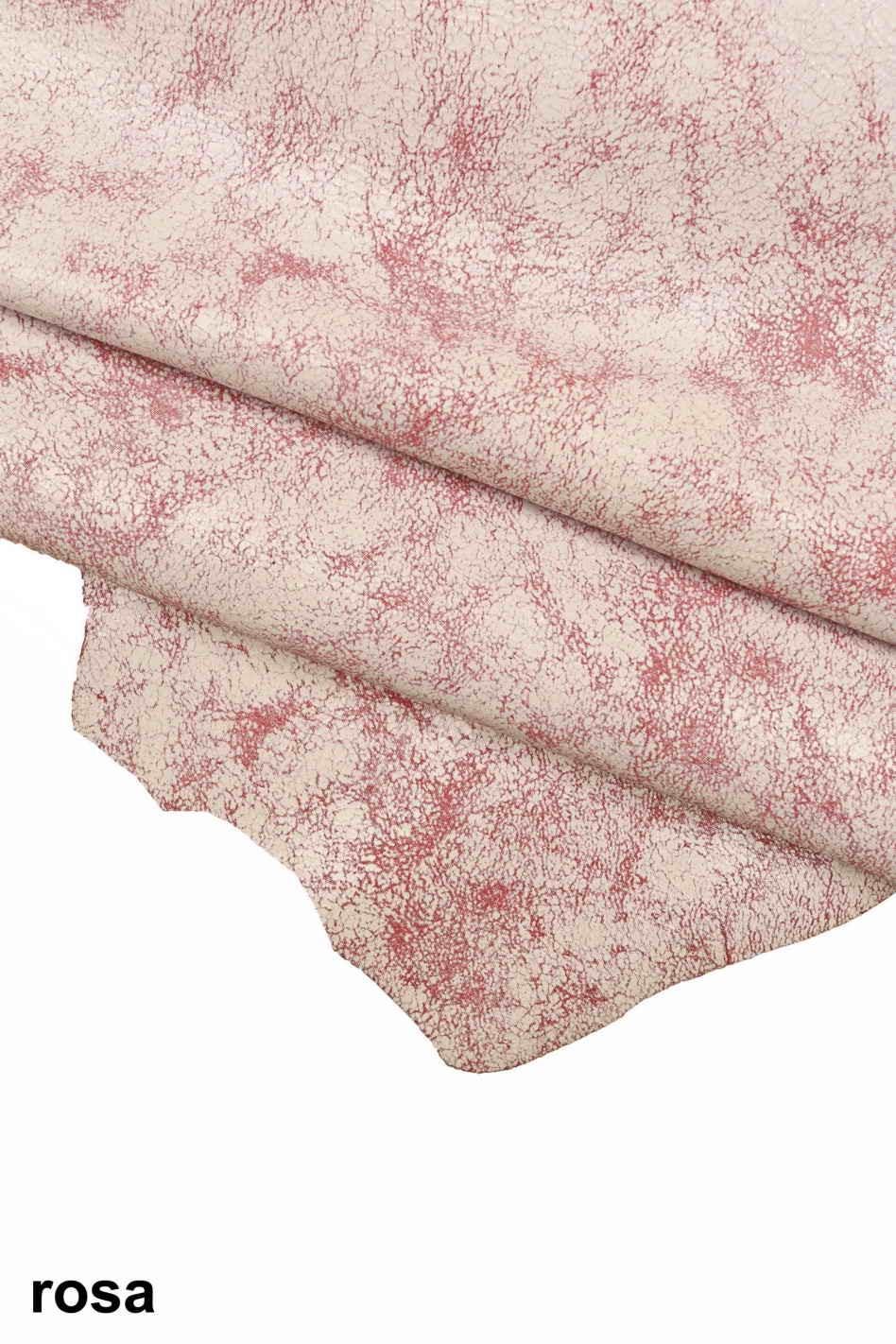 Pink, violet, blue, black metallic goatskins, CRACKLE distressed goat skins, crackled glitter leather hides B13958-ST La Garzarara