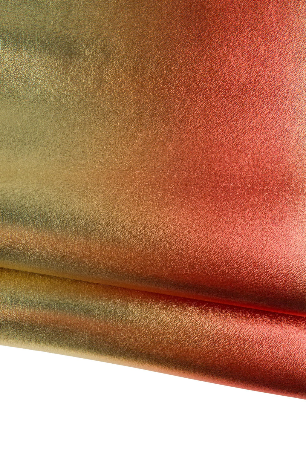 Ombre Metallic Leather Hide, Chameleon Leather skin, Premium Italian color shift Leather B19128-MT(st) La Garzarara
