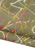 MULTICOLOR hand PAINTED leather skin, splash printed suede goatskin, colorful soft hide for hobbyists B18968-DM La Garzarara