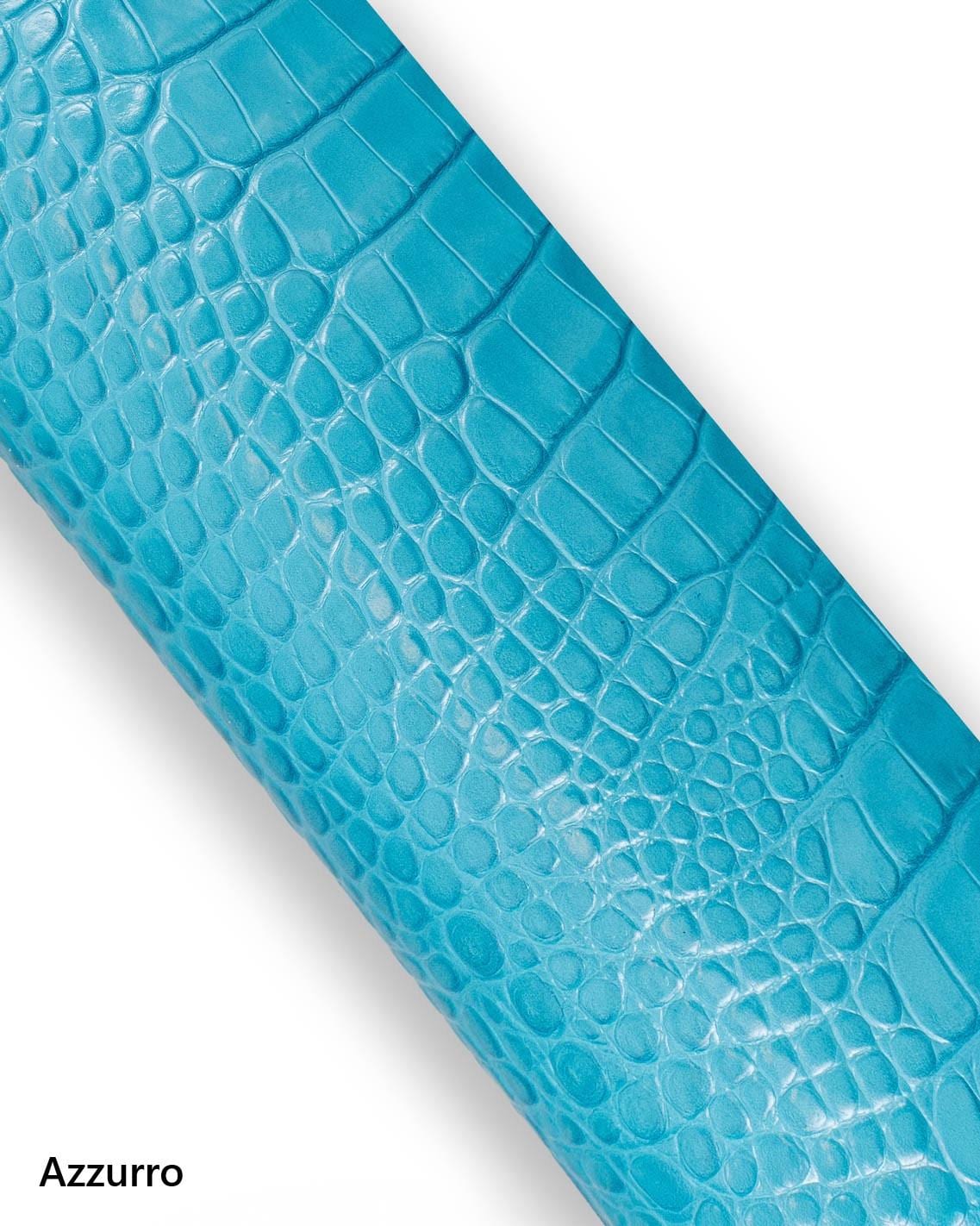 Colorful Crocodile Embossed Leather Hide, Glossy Croc Printed skins, BRIGHT colors alligator printed cowhide soft for crafters B18984-ST