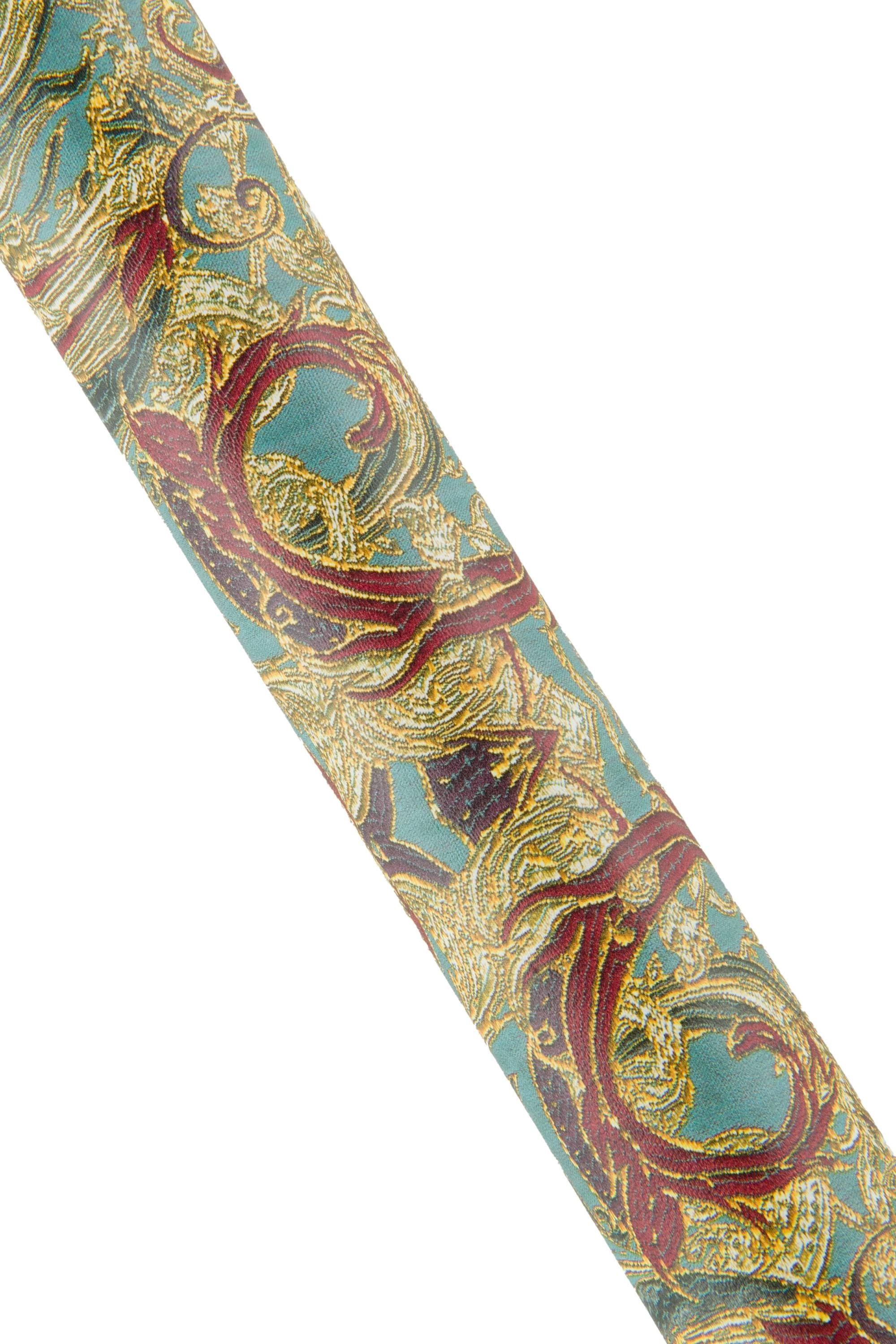BAROQUE printed leather skin, MULTICOLOR textured lambskin, soft matt fantasy hide for crafters B19123-ST La Garzarara