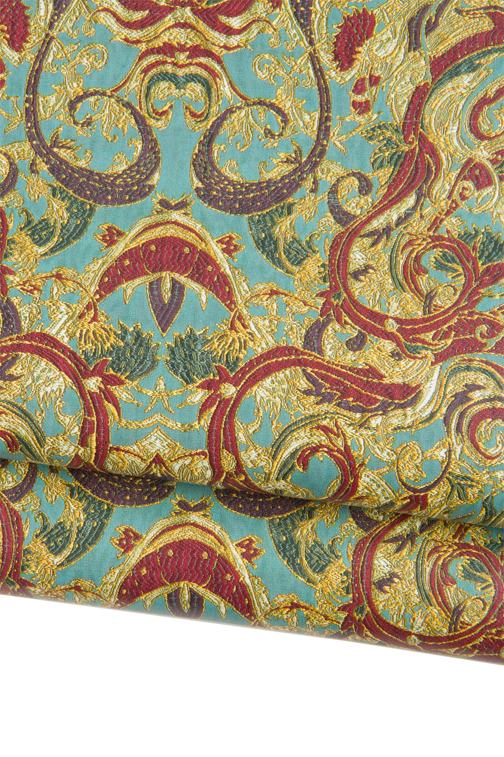 BAROQUE printed leather skin, MULTICOLOR textured lambskin, soft matt fantasy hide for crafters B19123-ST La Garzarara