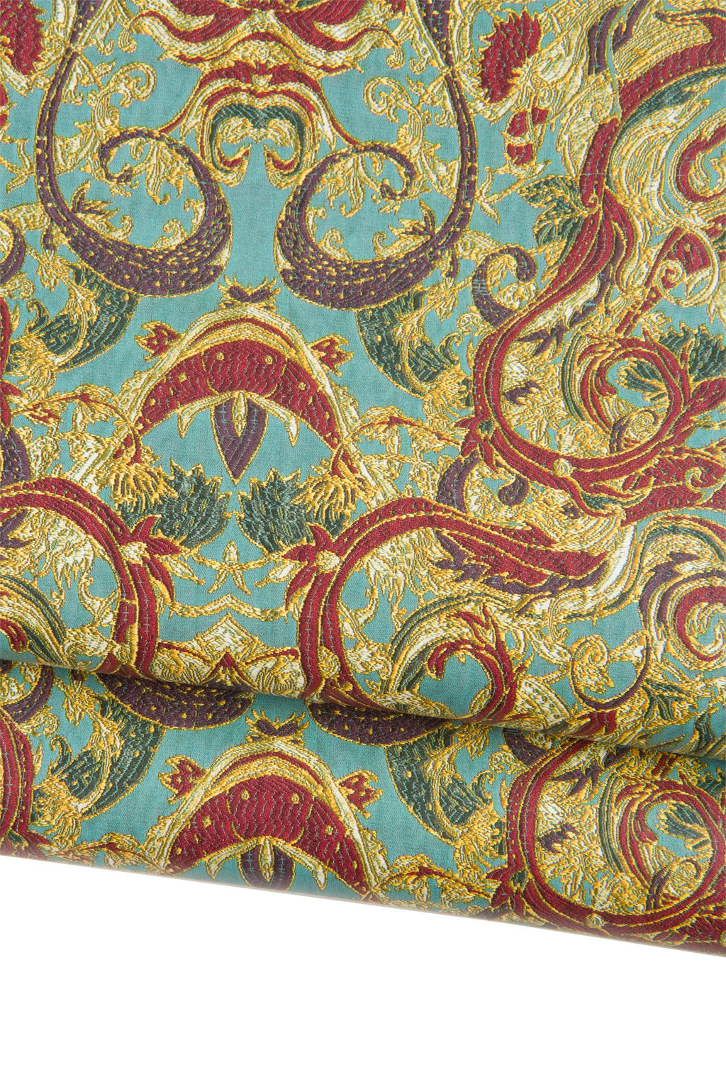 BAROQUE printed leather skin, MULTICOLOR textured lambskin, soft matt fantasy hide for crafters B19123-ST La Garzarara