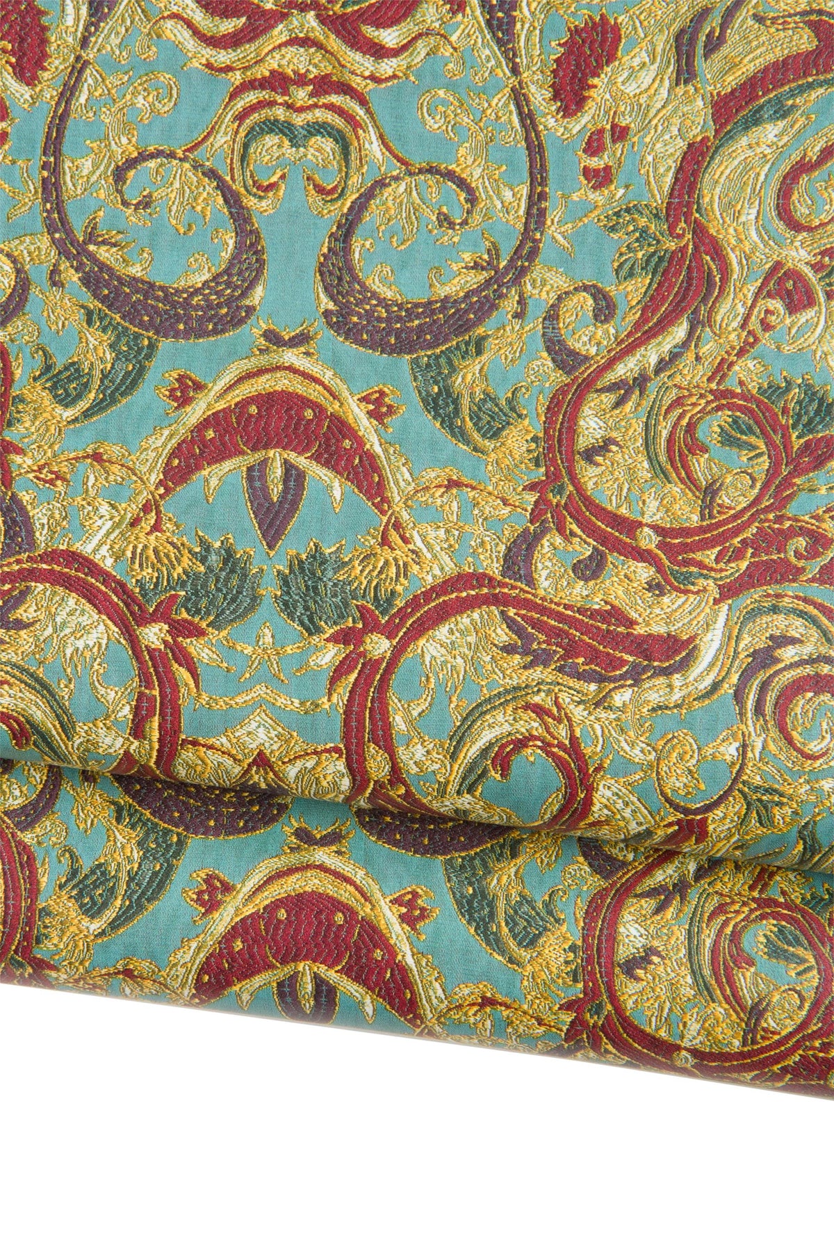 BAROQUE printed leather skin, MULTICOLOR textured lambskin, soft matt fantasy hide for crafters B19123-ST La Garzarara