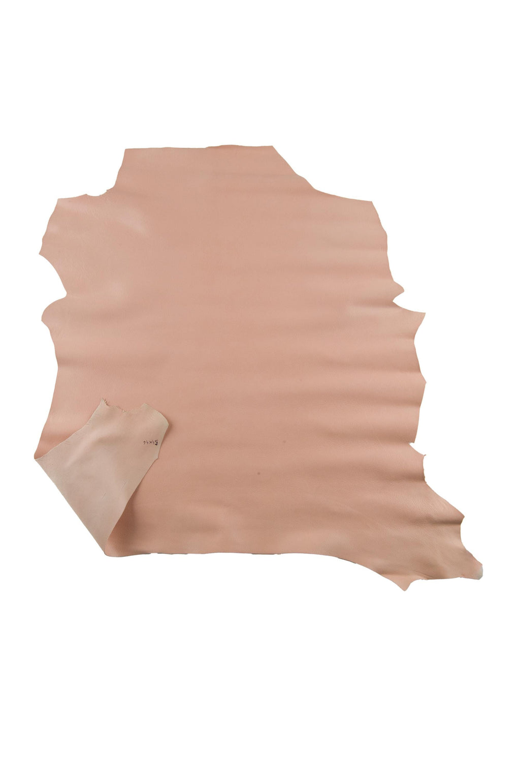 Pink SMOOTH leather skin, GLOSSY soft goatskin, classic flat material 0.8 - 0.9 mm for hobbyists B19105-TU La Garzarara