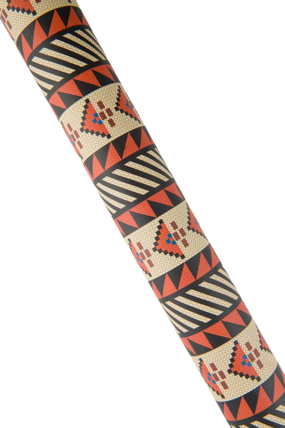 TRIBAL print on leather hide, multicolor geometrical textured cowhide, soft matt calfskin for crafters B18859-ST La Garzarara