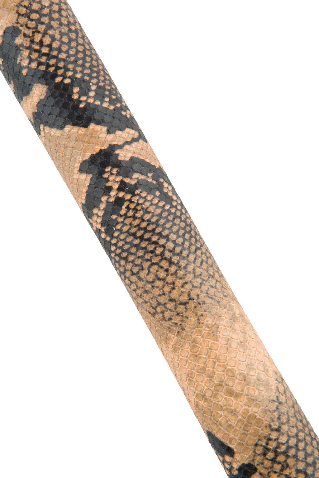 SNAKE textured leather hide, beige - black REPTILE python pattern on cowhide, glossy soft animal printed calfskin B18912-ST La Garzarara
