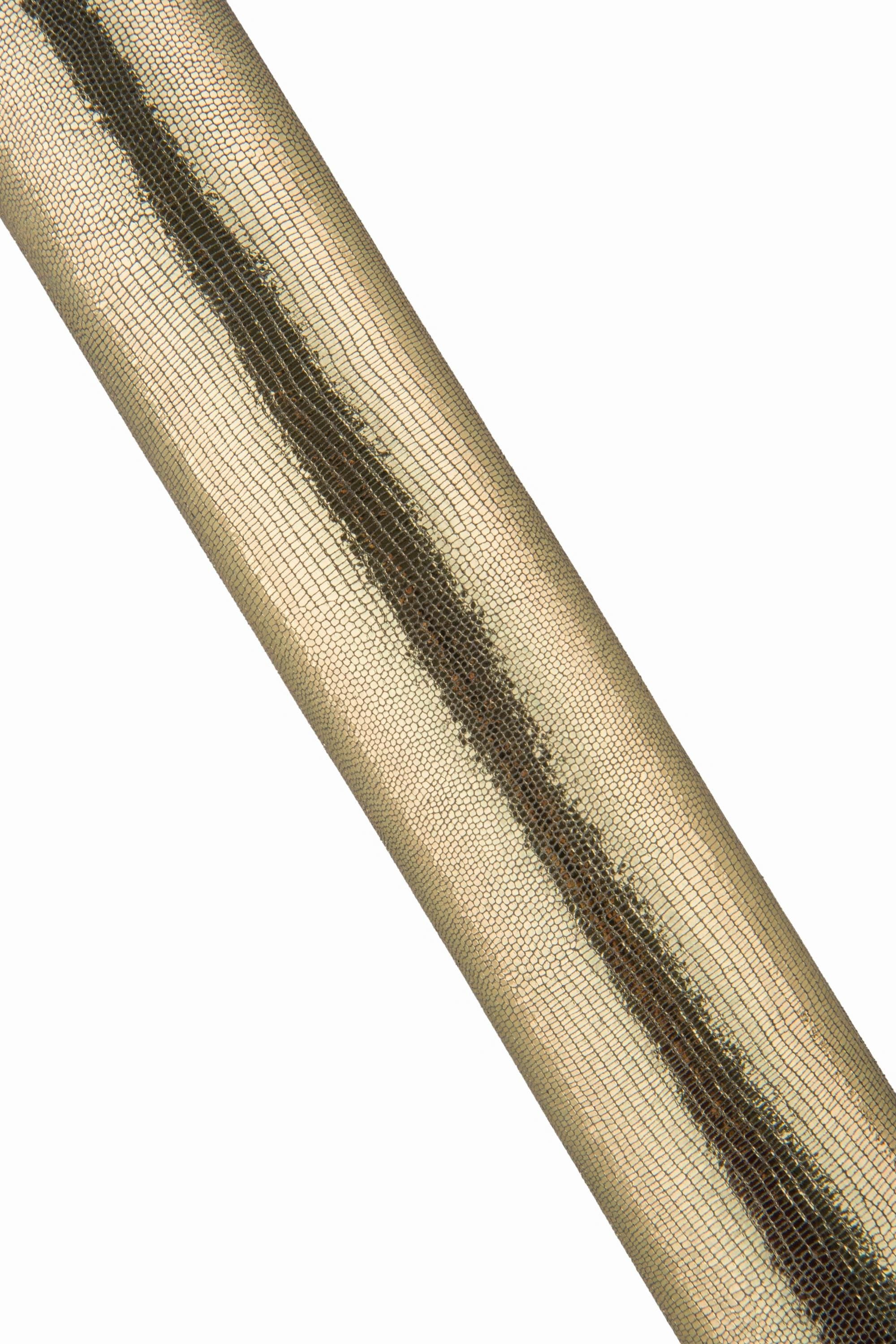 Gold LIZARD leather skin, METALLIC textured sheepskin, golden solf hide for hobbyists B19102-MT La Garzarara