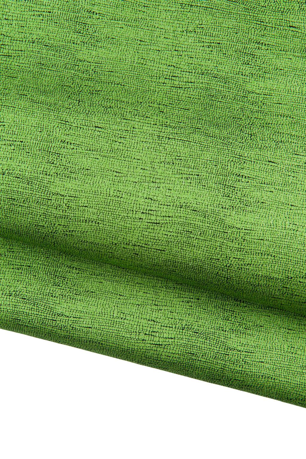 NEON green leather skin, soft metallic goatskin, bright GLITTER snake-like textured hide for crafters B19079-MT La Garzarara