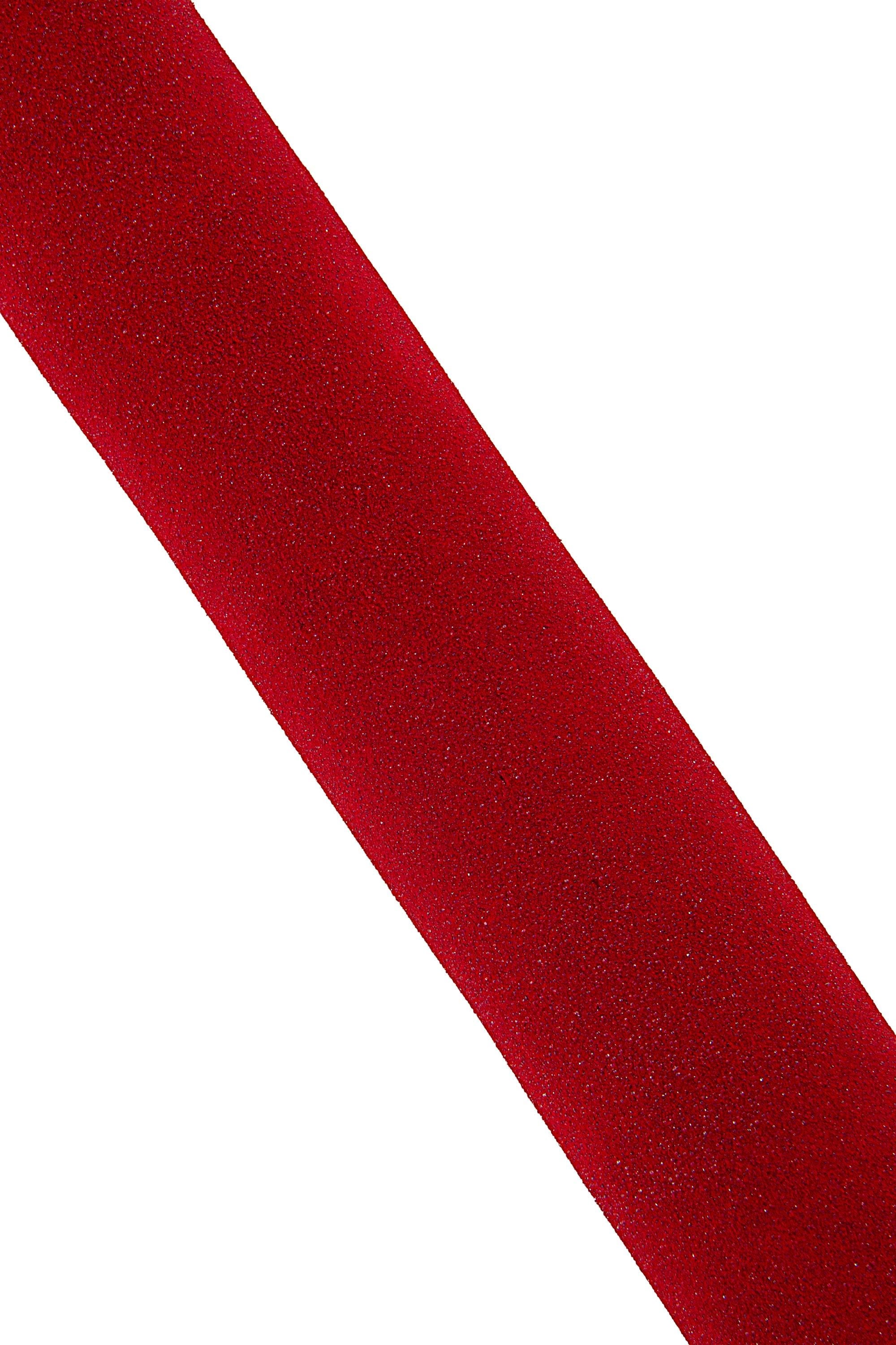 Red Glitter Leather Hide, Fine Micro Glitter Leather, Sparkle Leather for Bags, Shoes & Crafts, 1.3 - 1.5 mm B19013-MT La Garzarara