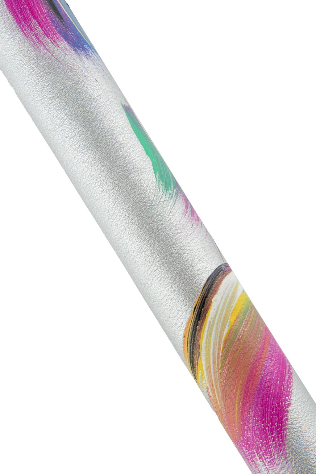 MULTICOLOR leather skin, silver goatskin - COLORFUL abstract pattern, soft painted by hand hide for diy projects B18975-DM La Garzarara