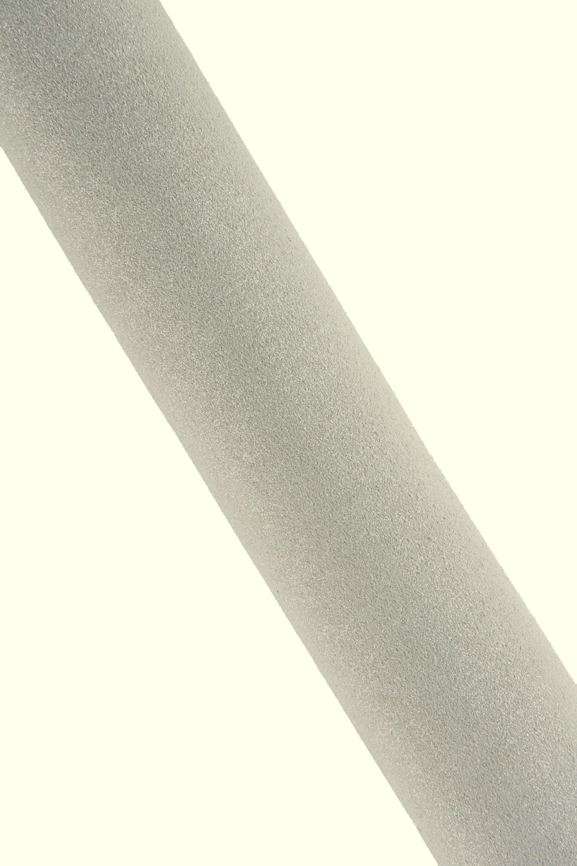 Sparkly Silver suede leather hide, metallic soft glittered cowhide, bright material for crafters 1.2-1.4 mm B19107-MT La Garzarara