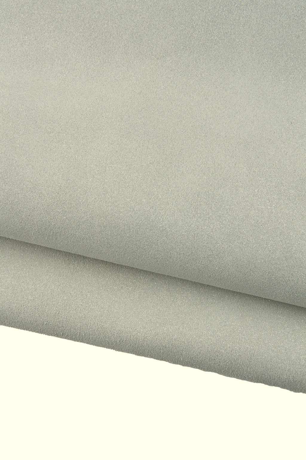Sparkly Silver suede leather hide, metallic soft glittered cowhide, bright material for crafters 1.2-1.4 mm B19107-MT La Garzarara