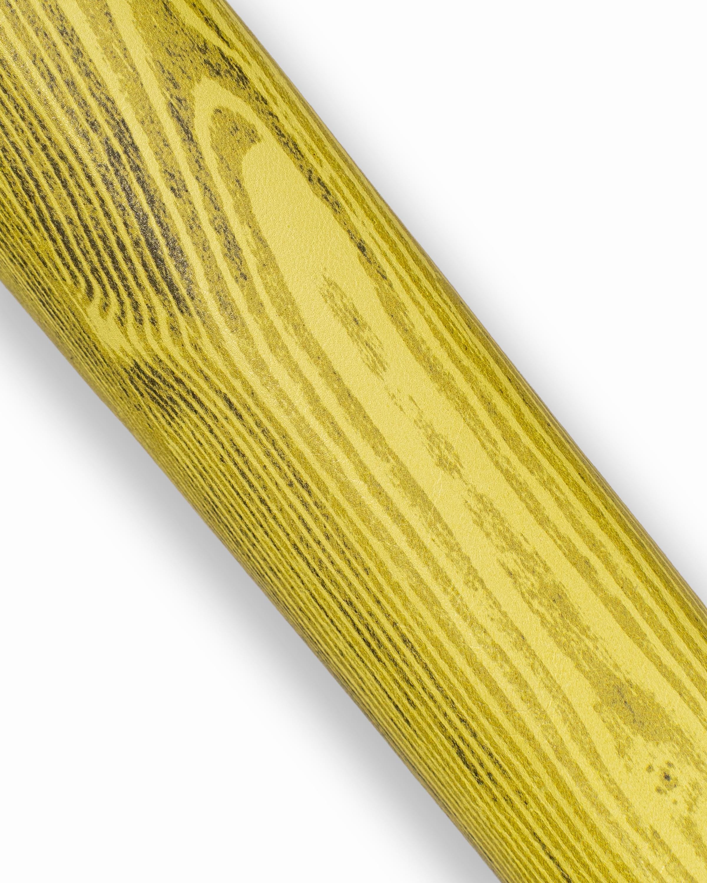 Yellow embossed leather skin, CORTEX printed sheepskin, very soft lambskin 0.6-0.7 mm, for hobbyists B18981-ST La Garzarara