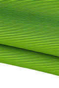 NEON yellow leather hide, STRIPED fabric on soft cowhide, printed calfskin for crafters B19060-ST La Garzarara