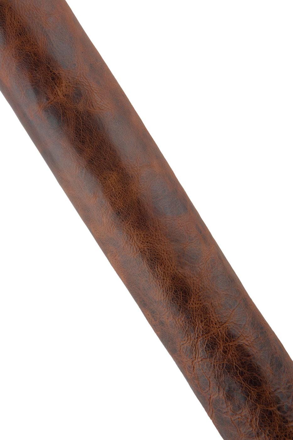 Worn effect Brown leather skin, very aged goatskin, pull up rustic hide for crafters B19126-VT La Garzarara