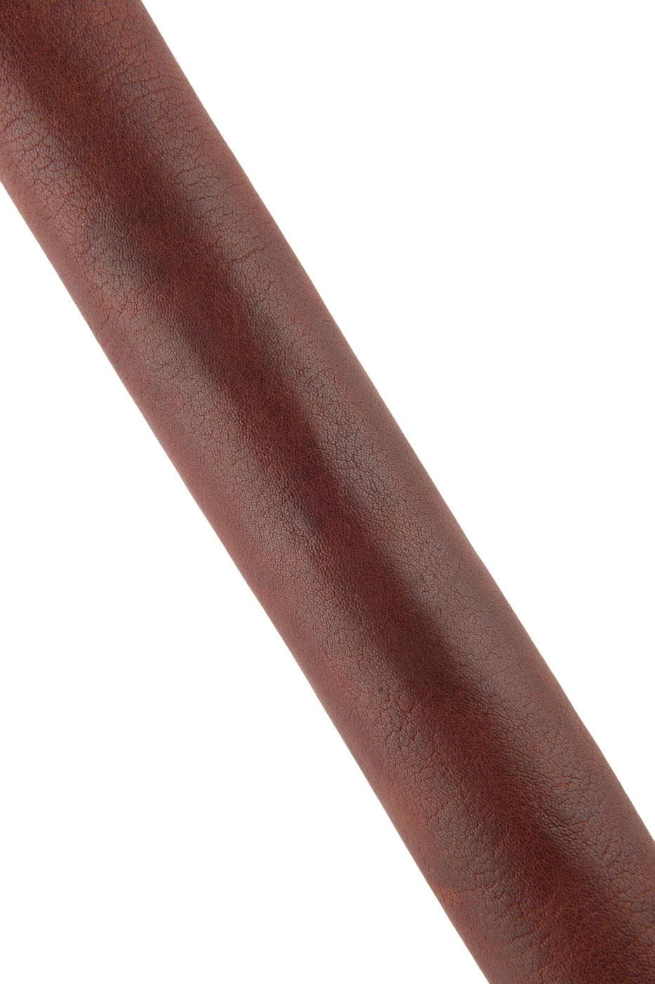 Cognac VINTAGE leather hide, soft distressed goatskin, rust aged hide for crafters 1.3 - 1.5 mm B19075-VT La Garzarara