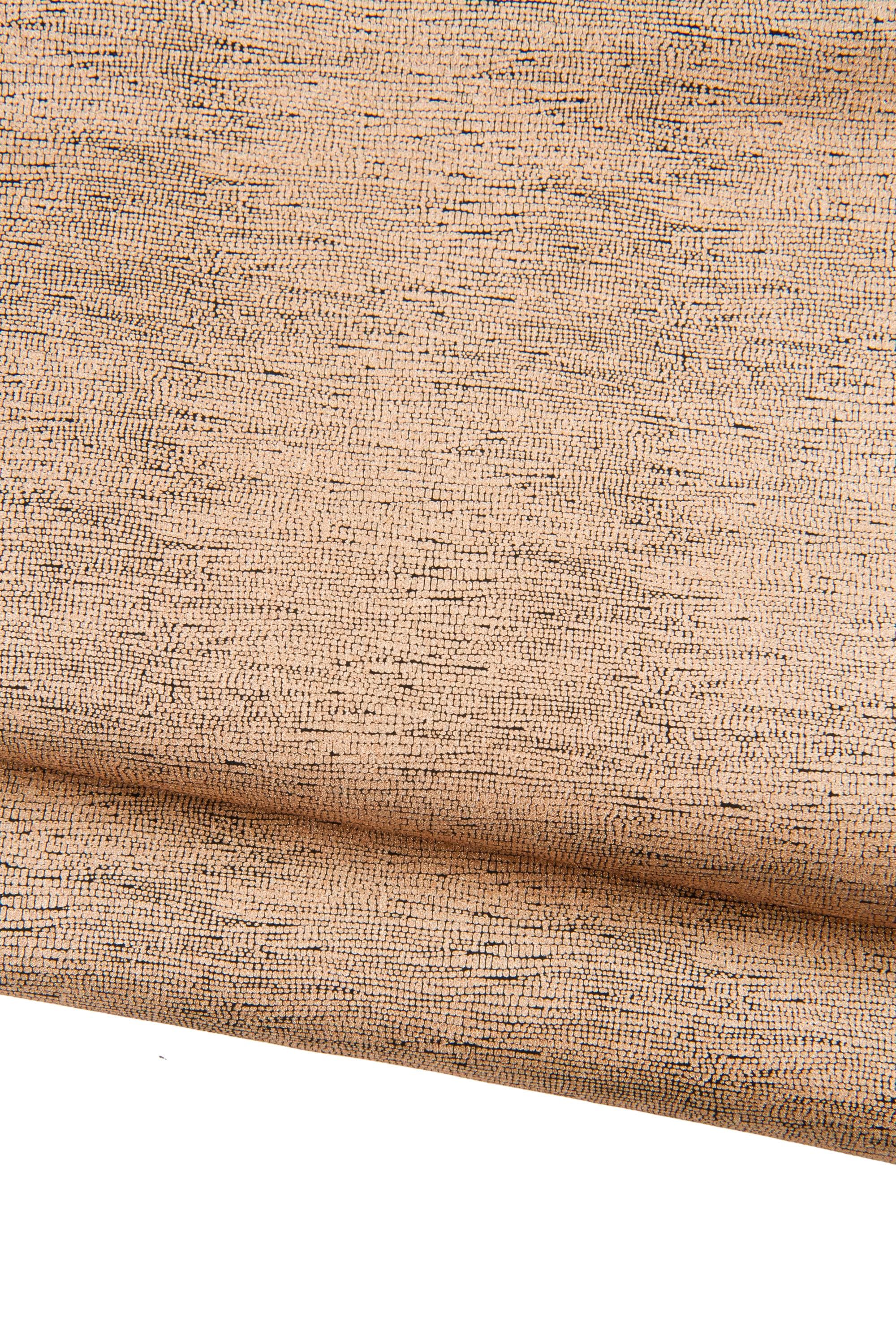 Matte Glitter Goat Leather Hide, Champagne Metallic Skin, Textured Genuine Leather, Fashion Leather for Bags B19009-MT La Garzarara