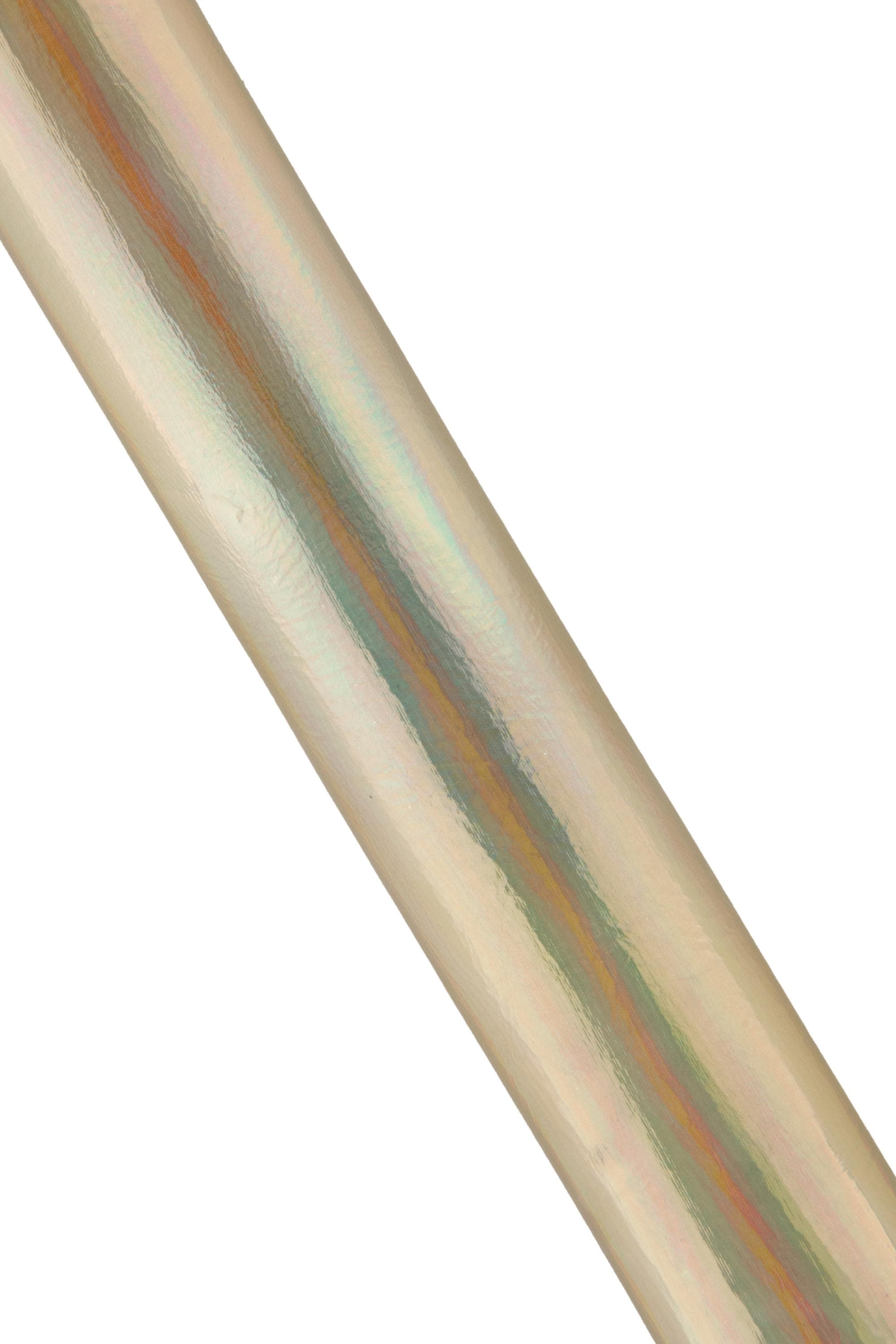 Light gold IRIDESCENT metallic leather skin, holographic WRINKLED goatskin, glossy soft hide for hobbyists 0.5-0.6 mm B19023-MT La Garzarara
