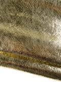 GOLD PYTHON printed leather skin, metallic snake textured goatskin, golden soft skin B19084-MT(st) La Garzarara