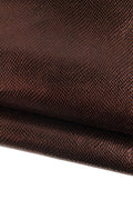 Espresso SNAKE printed leather skin, METALLIC python textured goatskin, soft reptile pattern on skin B19086-MT(st) La Garzarara