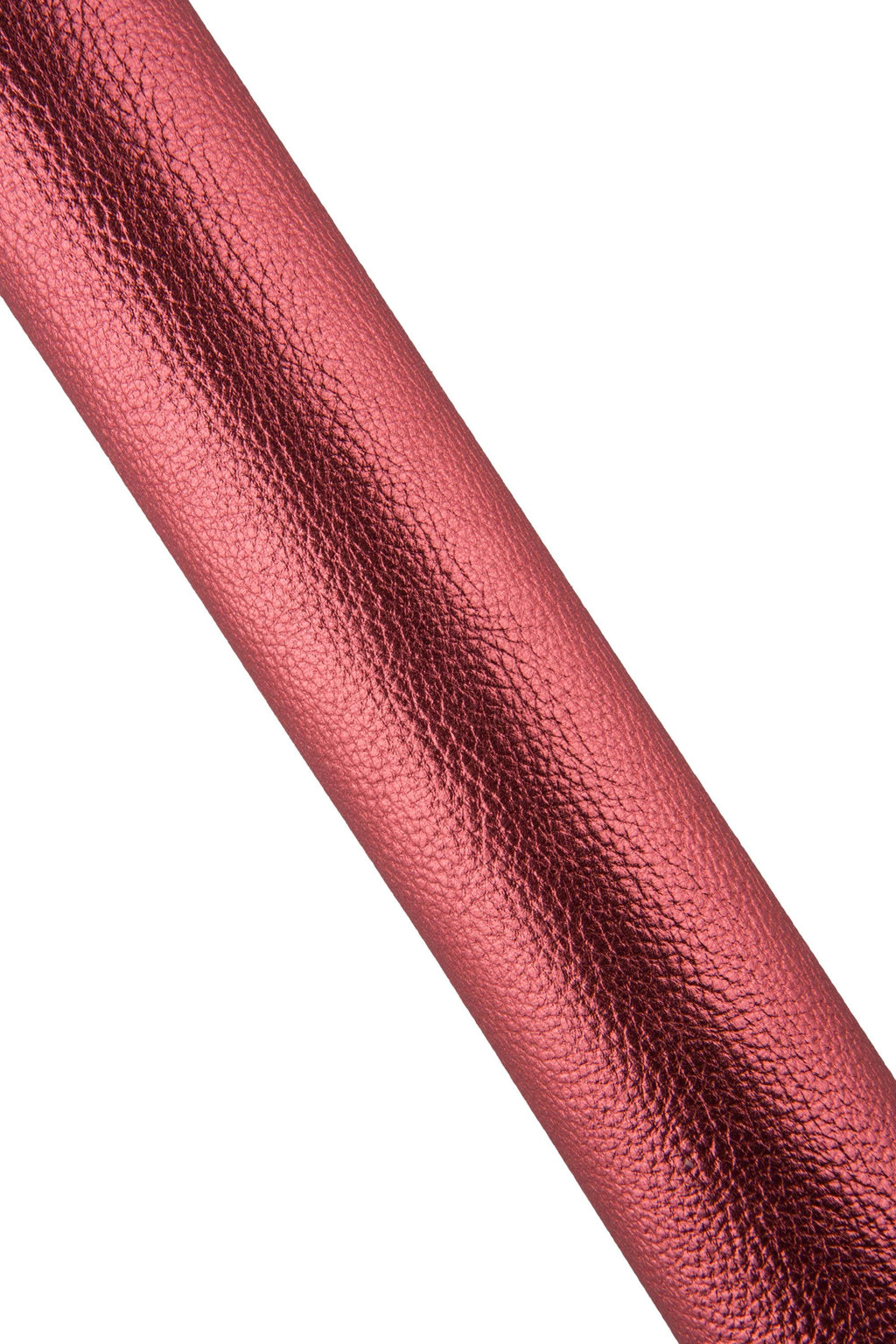 Red/pink PEBBLE GRAIN printed cowhide, glossy soft leather skin, metallic thick hide for crafters B19087-MT La Garzarara