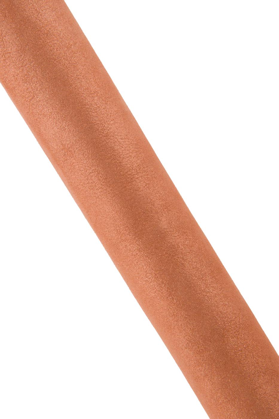 Salmon pink / orange leather skin, GLITTER METALLIC goatskin, soft sparkle hide for hobbyists, 0.8 - 1.0 mm B19098-MT La Garzarara
