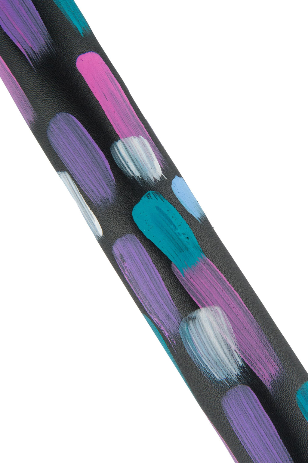 Brush Stroke Leather Skin, Multicolor goatskin leather, soft HAND PAINTED hide for hobbyists B19097-DM La Garzarara