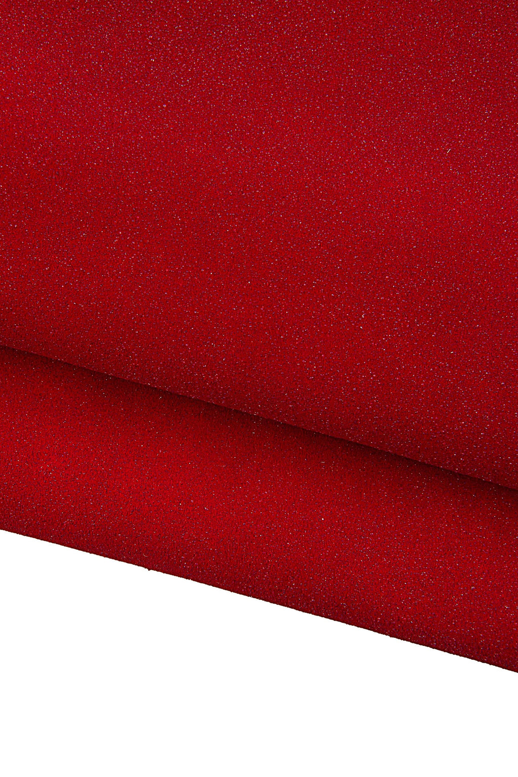 Red Glitter Leather Hide, Fine Micro Glitter Leather, Sparkle Leather for Bags, Shoes & Crafts, 1.3 - 1.5 mm B19013-MT La Garzarara